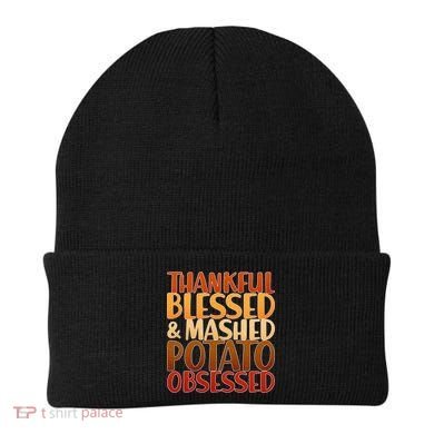 Thankful Blessed Mashed Potato Obsessed  Beanie