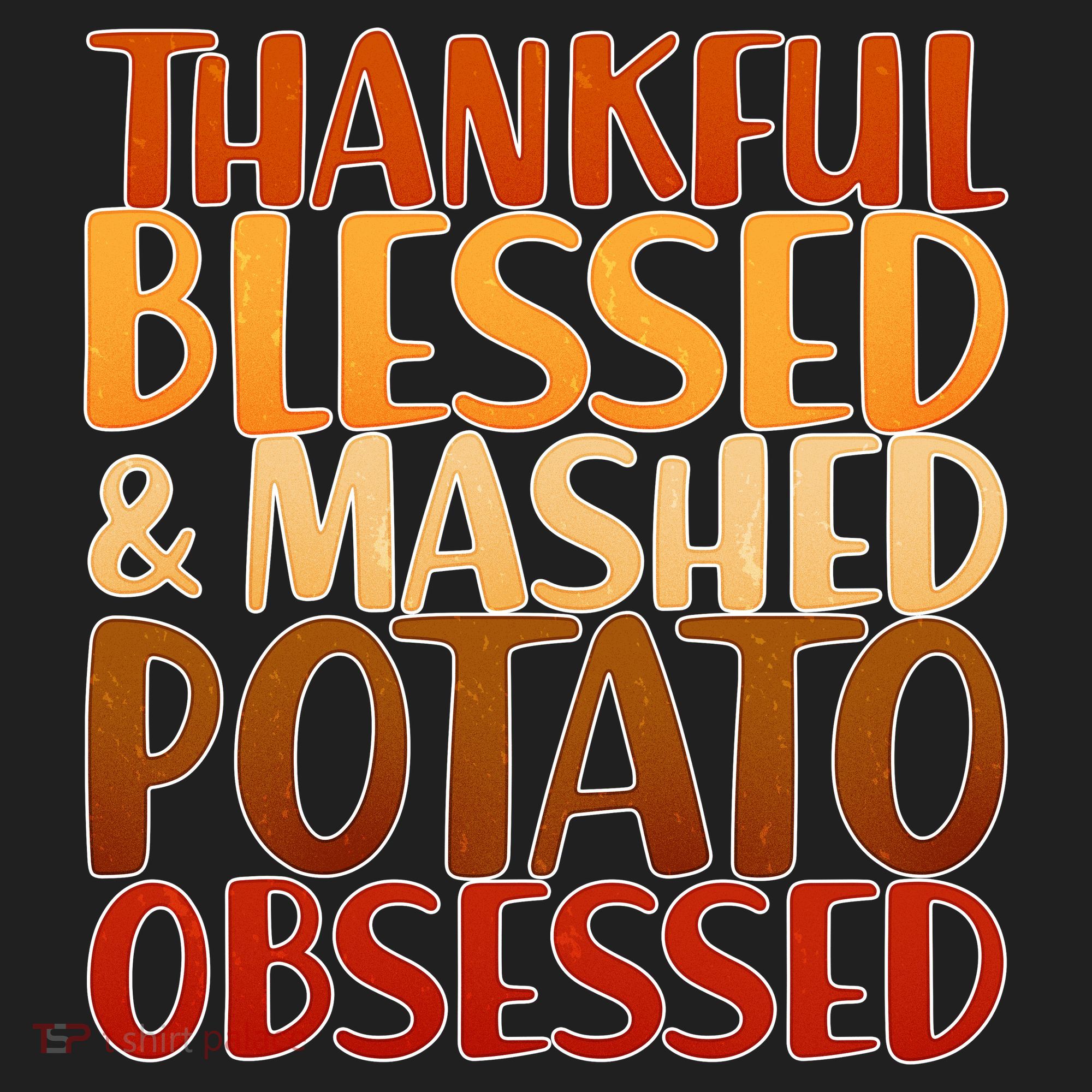 Thankful Blessed Mashed Potato Obsessed  Beanie