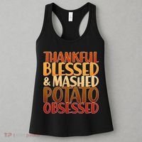 Thankful Blessed Mashed Potato Obsessed  Women's Tank Top thumb 3