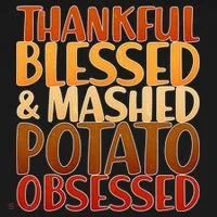 Thankful Blessed Mashed Potato Obsessed  Visor thumb 3