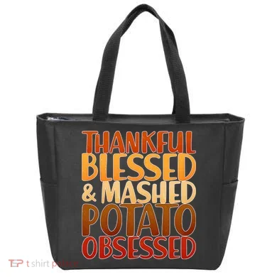 Thankful Blessed Mashed Potato Obsessed  Tote Bag