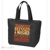Thankful Blessed Mashed Potato Obsessed  Tote Bag thumb 3