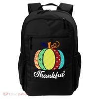 Thankful Floral Pumpkin Backpack thumb 0