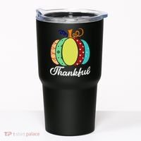 Thankful Floral Pumpkin Tumbler thumb 0