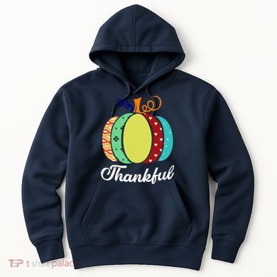 Thankful Floral Pumpkin Hoodie