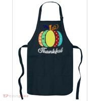 Thankful Floral Pumpkin Apron thumb 0