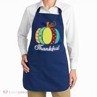 Thankful Floral Pumpkin Apron thumb 2