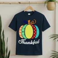 Thankful Floral Pumpkin T-Shirt thumb 2