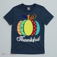 Thankful Floral Pumpkin T-Shirt thumb 5