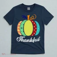 Thankful Floral Pumpkin T-Shirt thumb 5