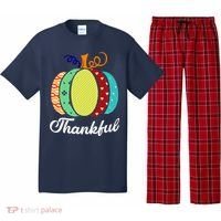 Thankful Floral Pumpkin Pajama Set thumb 0
