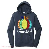 Thankful Floral Pumpkin Women's Hoodie thumb 0