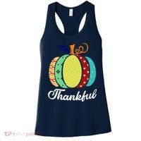 Thankful Floral Pumpkin Women's Tank Top thumb 0