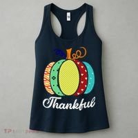 Thankful Floral Pumpkin Women's Tank Top thumb 3