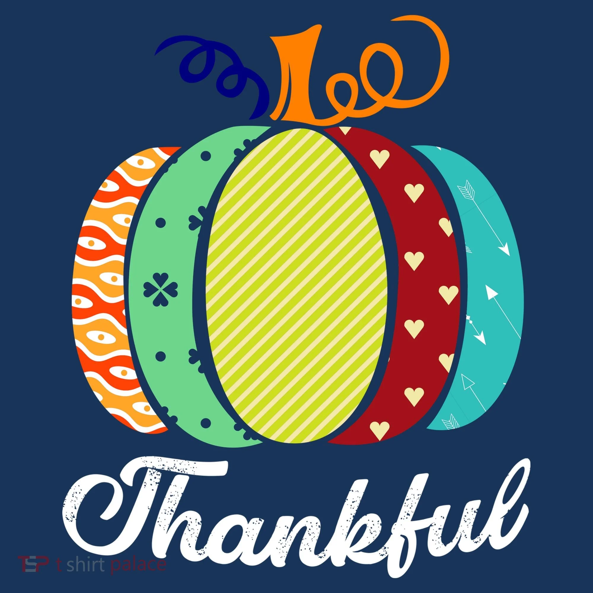Thankful Floral Pumpkin Baby Bodysuit