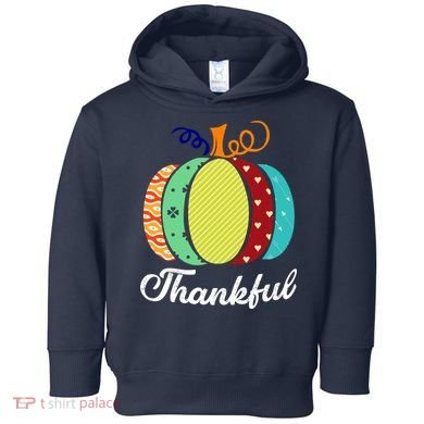 Thankful Floral Pumpkin Toddler Hoodie