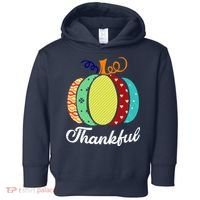 Thankful Floral Pumpkin Toddler Hoodie thumb 0