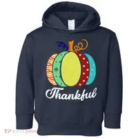 Thankful Floral Pumpkin Toddler Hoodie thumb 0