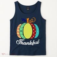 Thankful Floral Pumpkin Tank Top thumb 2