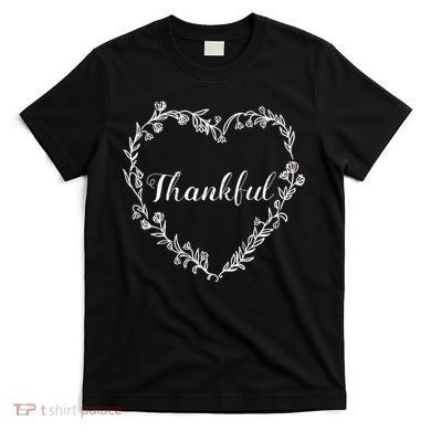 Thankful Floral Wreath T-Shirt