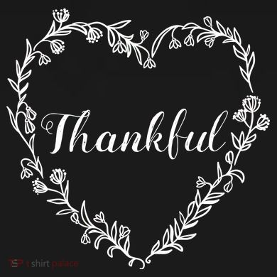 Thankful Floral Wreath Tall Long Sleeve Shirt