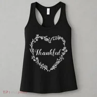 Thankful Floral Wreath Women's Tank Top thumb 3