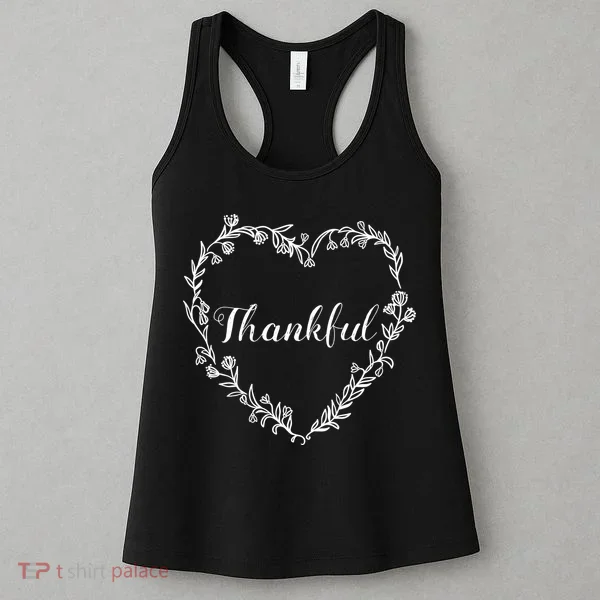 Thankful Floral Wreath Women's Tank Top