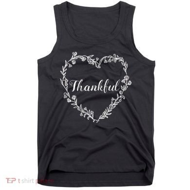 Thankful Floral Wreath Tank Top