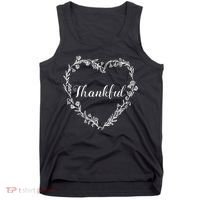 Thankful Floral Wreath Tank Top thumb 0