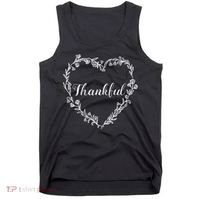 Thankful Floral Wreath Tank Top