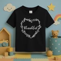 Thankful Floral Wreath Toddler T-Shirt thumb 3