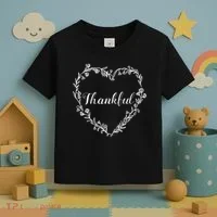 Thankful Floral Wreath Toddler T-Shirt thumb 3