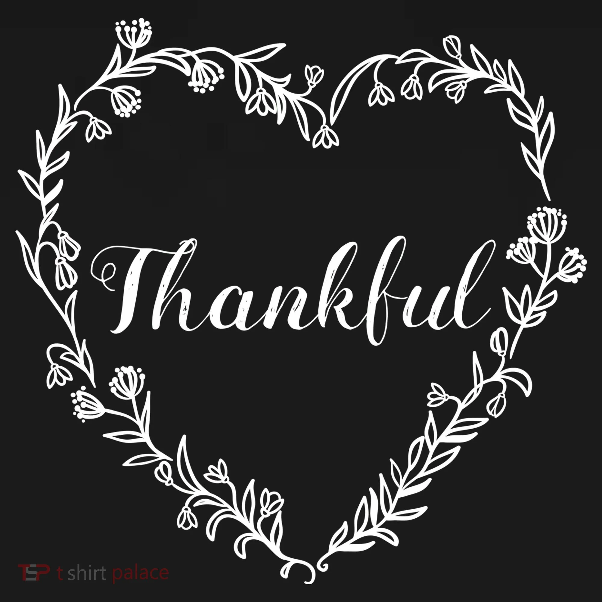 Thankful Floral Wreath Women's T-Shirt