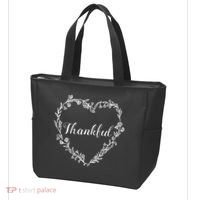 Thankful Floral Wreath Tote Bag thumb 3