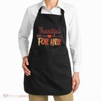 Thankful For Her Matching Thanksgiving Apron thumb 2
