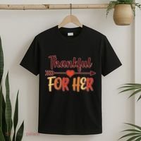 Thankful For Her Matching Thanksgiving T-Shirt thumb 2