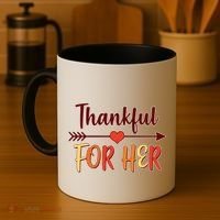 Thankful For Her Matching Thanksgiving Coffee Mug thumb 4