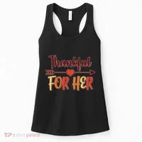 Thankful For Her Matching Thanksgiving Women's Tank Top thumb 0