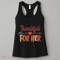 Thankful For Her Matching Thanksgiving Women's Tank Top thumb 3