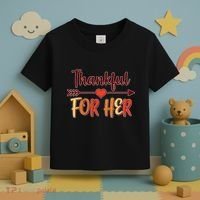 Thankful For Her Matching Thanksgiving Toddler T-Shirt thumb 3