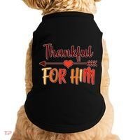 Thankful For Him Matching Thanksgiving Doggie Tank thumb 0