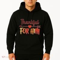 Thankful For Him Matching Thanksgiving Hoodie thumb 2