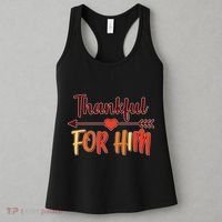Thankful For Him Matching Thanksgiving Women's Tank Top thumb 3