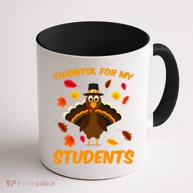 Thankful For My Students Coffee Mug back