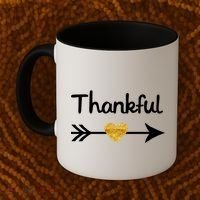 Thankful Golden Heart Coffee Mug thumb 2