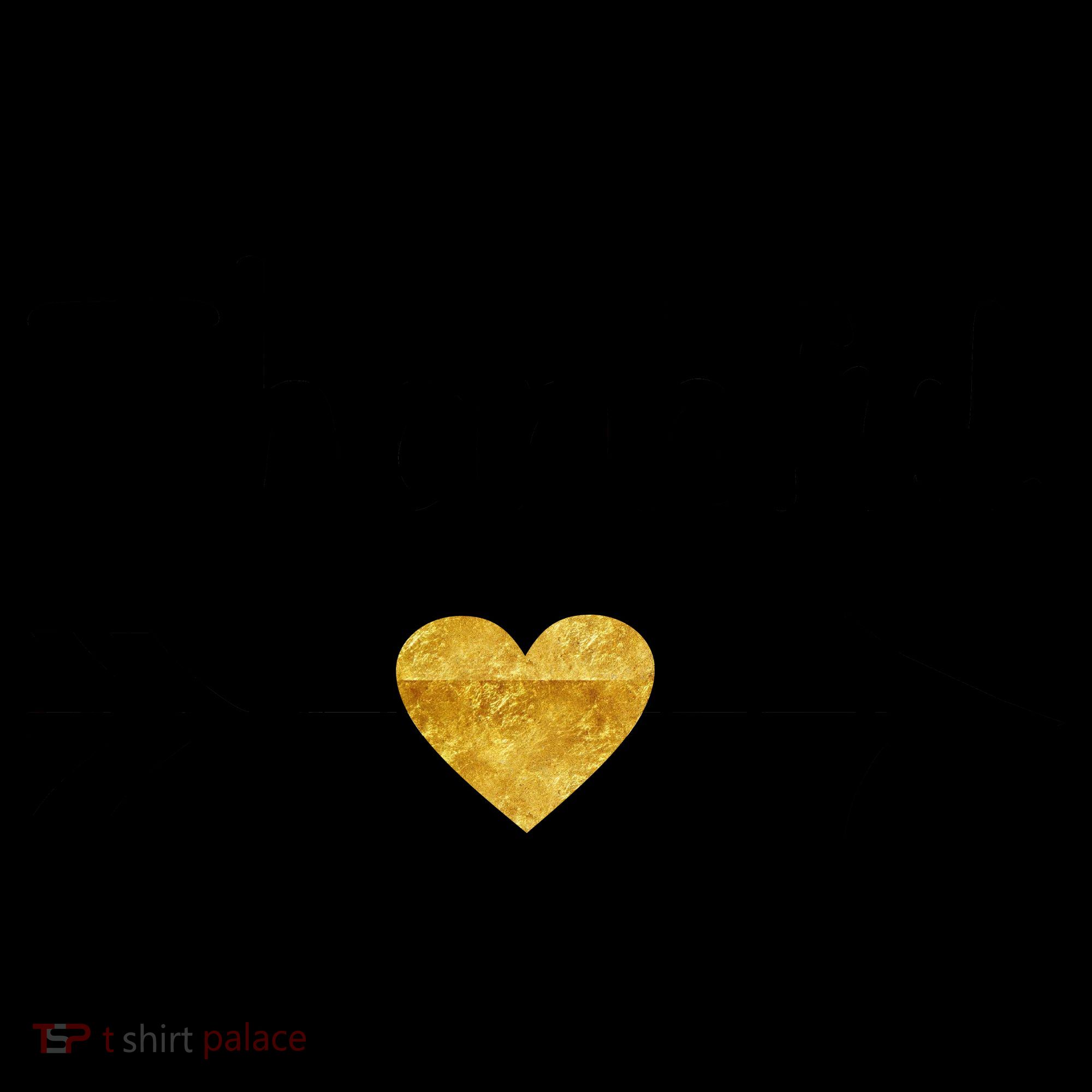 Thankful Golden Heart Coffee Mug