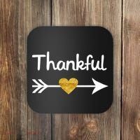 Thankful Golden Heart Coaster thumb 0