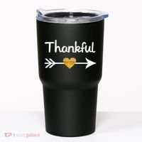 Thankful Golden Heart Tumbler thumb 0