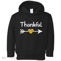 Thankful Golden Heart Toddler Hoodie thumb 0