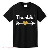 Thankful Golden Heart Kids T-Shirt thumb 0